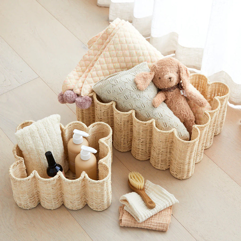 Artistic Woven Storage Basket Bowlift