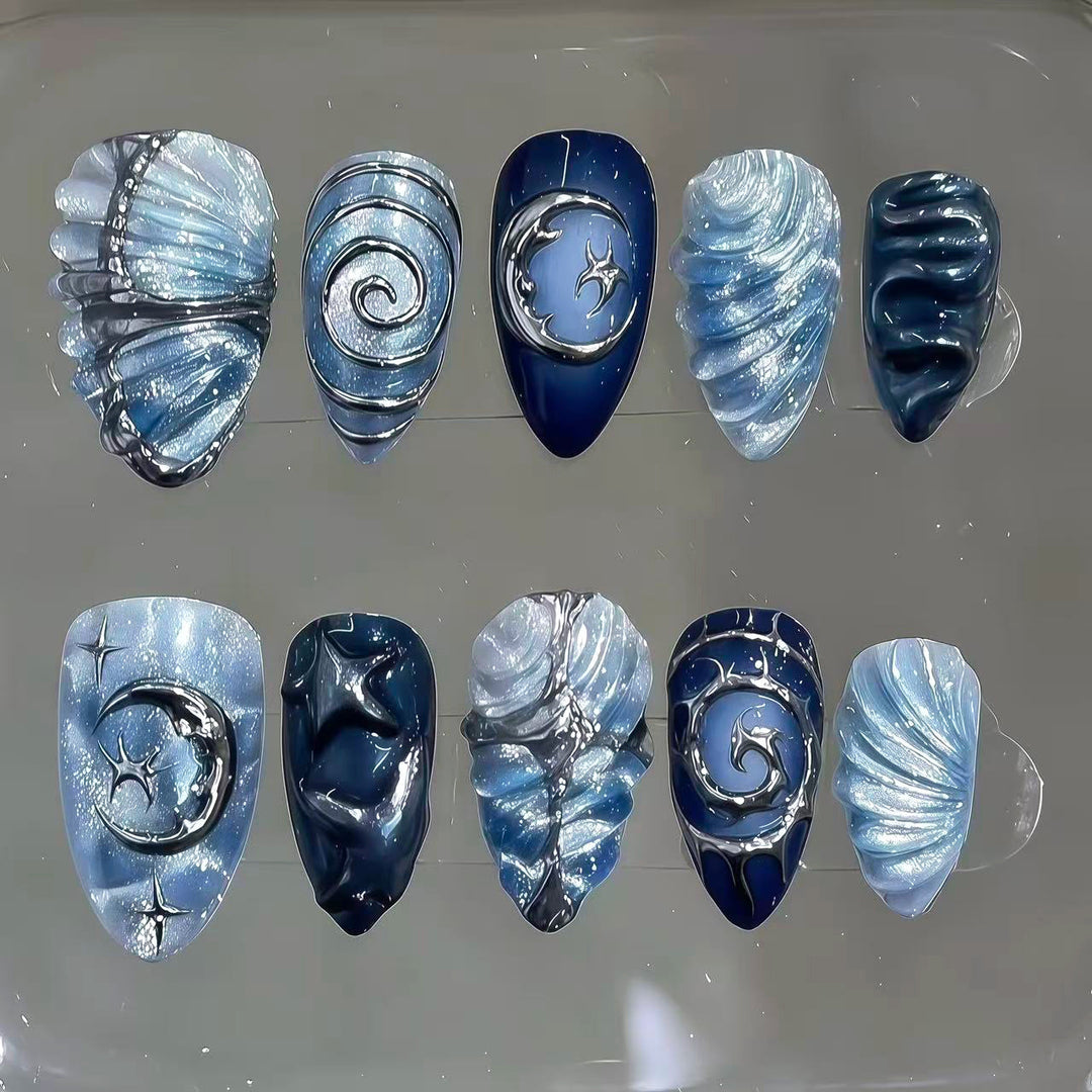 Premium Decorated Nail Art Tips Bowlift