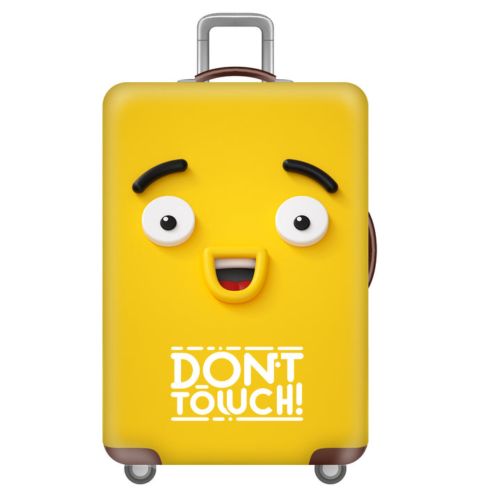 Unisex hard-shell suitcase with funny monster design Bowlift