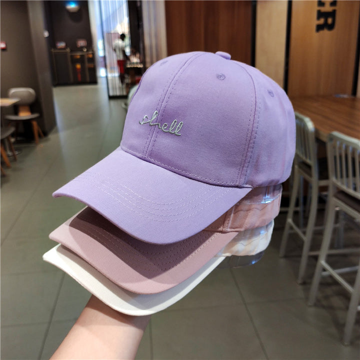 Women's Casual Cotton Embroidered Cap Bowlift