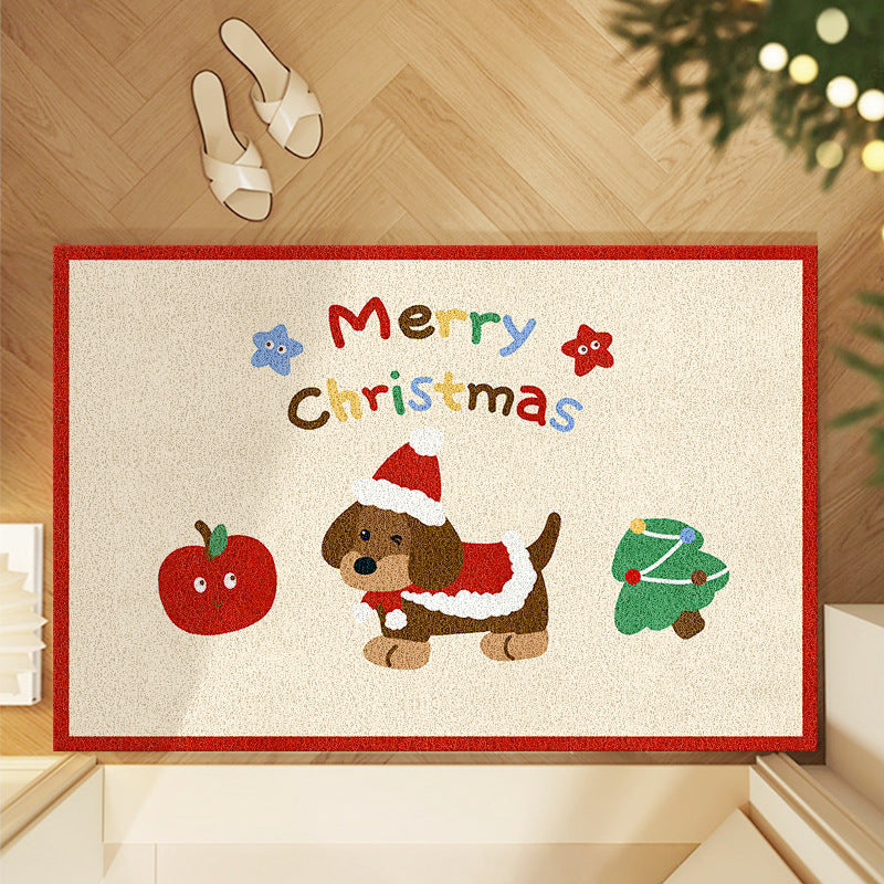 Festive Christmas-Themed Area Mat