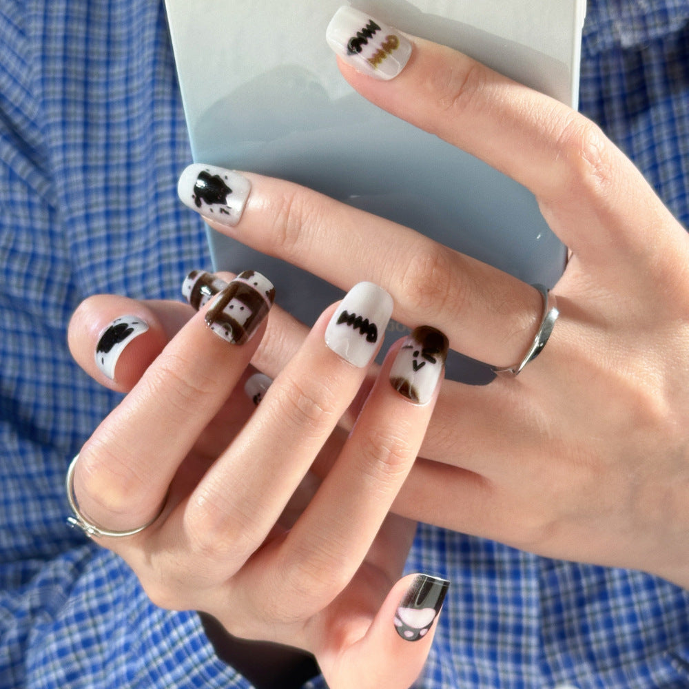 Artistic French Tip Press-On Nails