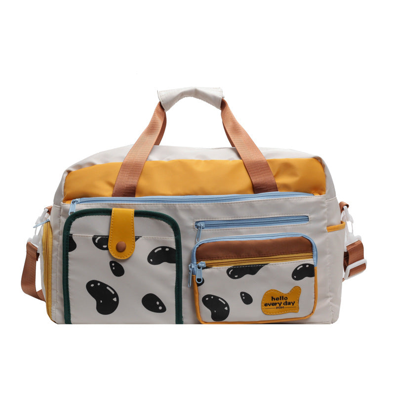 Playful Patterned Travel Duffle Bag Bowlift