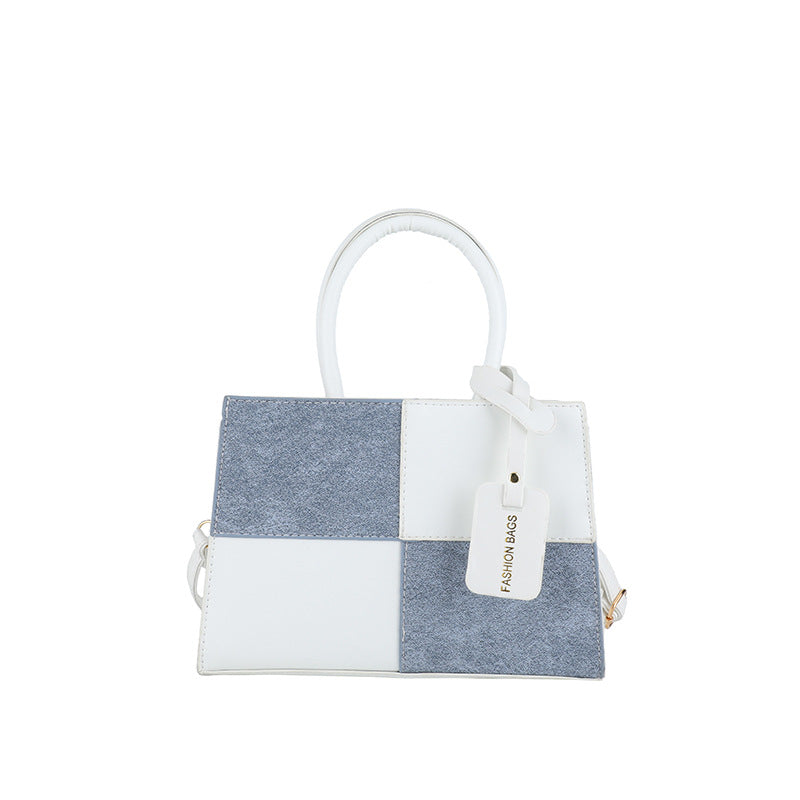 Geometric Patterned Handheld Tote Bag Bowlift
