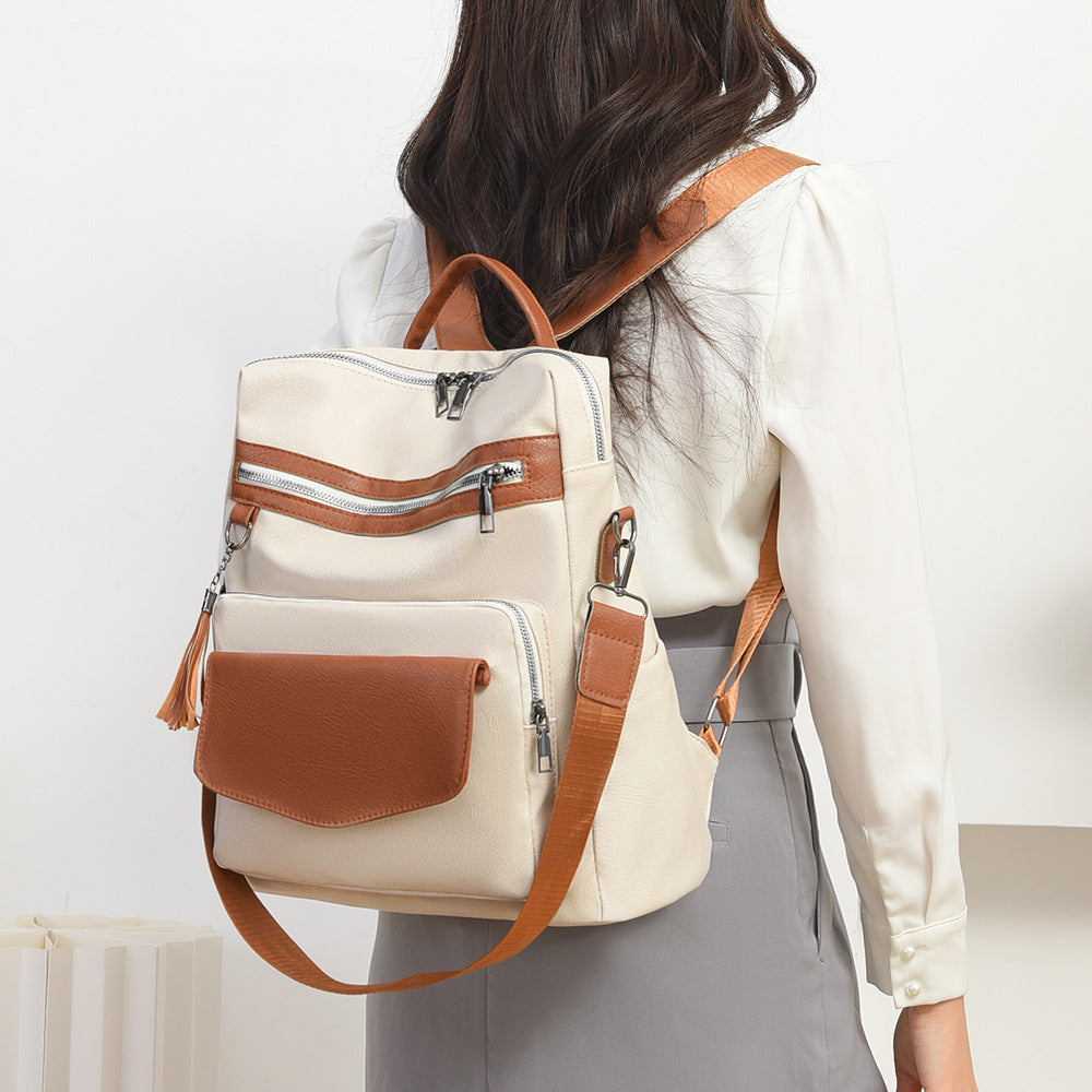 Vintage-Inspired Leather Backpack Bowlift