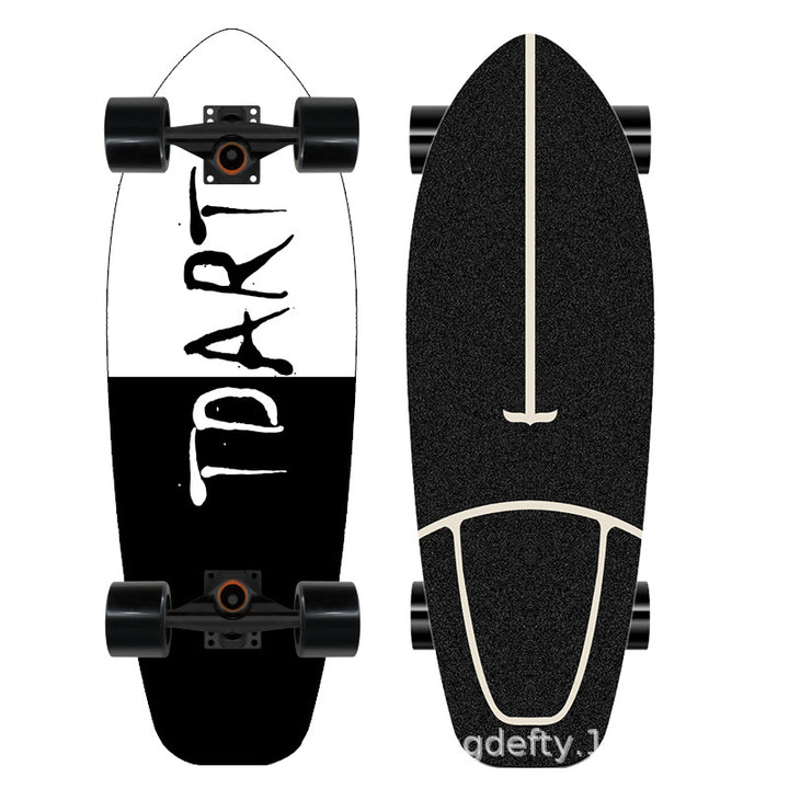 Artistic Lion Design Skateboard Bowlift