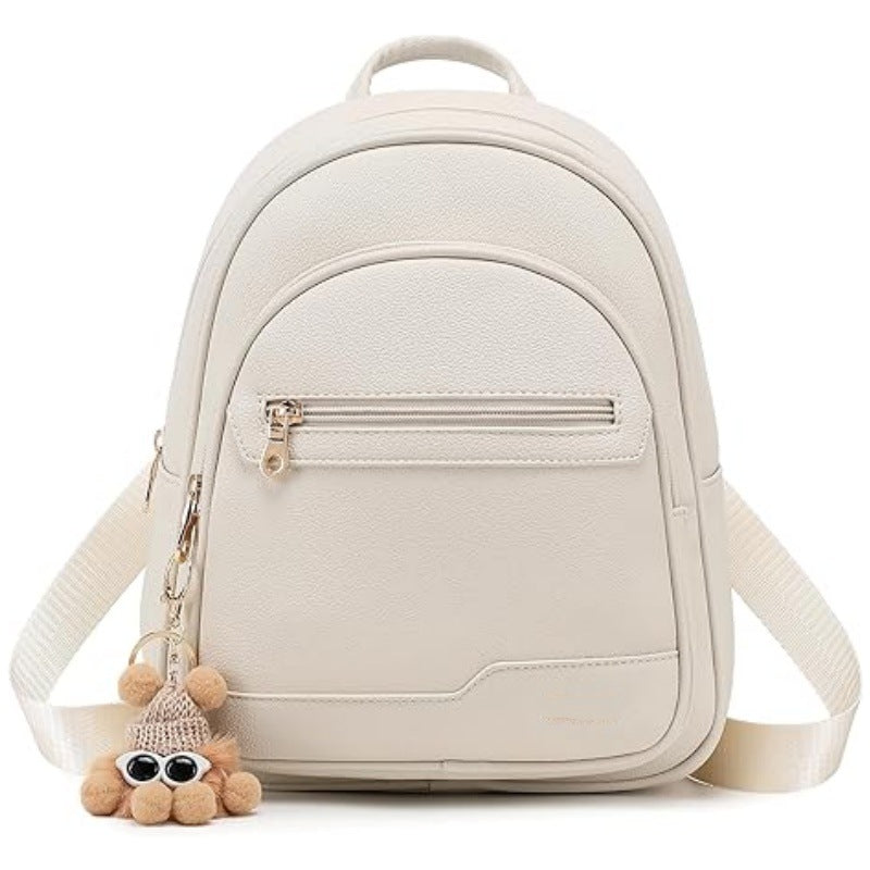 Stylish mini backpack with detachable keychain Bowlift