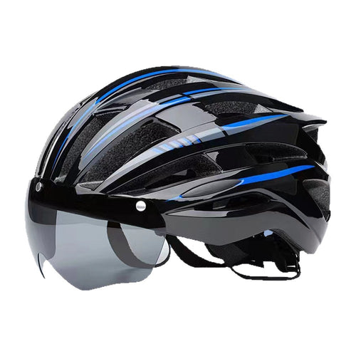 Road bike helmet with visor-friendly design and excellent ventilation Bowlift