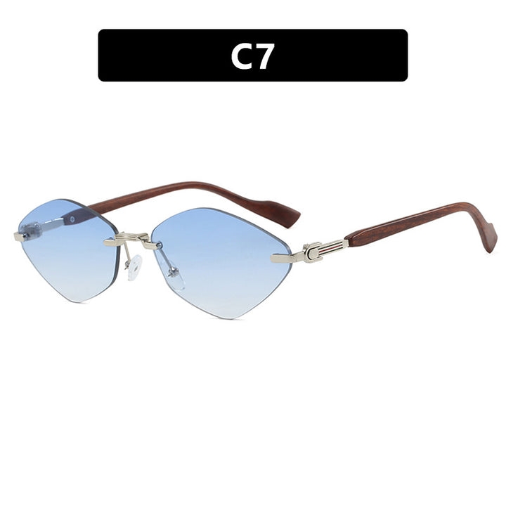 Women's geometric sunglasses with luxurious wooden arms and polarized lenses Bowlift