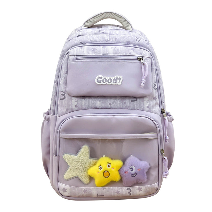 Children's Starry Print School Backpack Bowlift