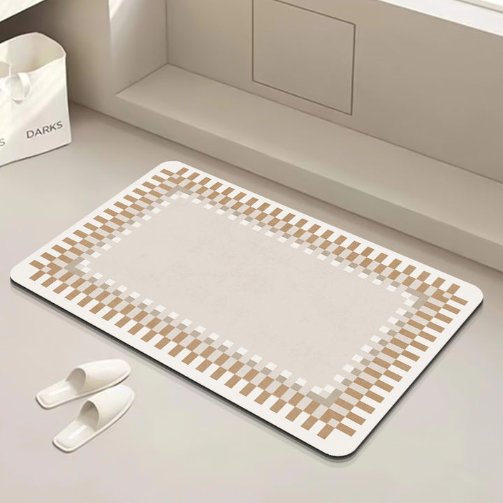 Modern Geometric Bath Mat Bowlift