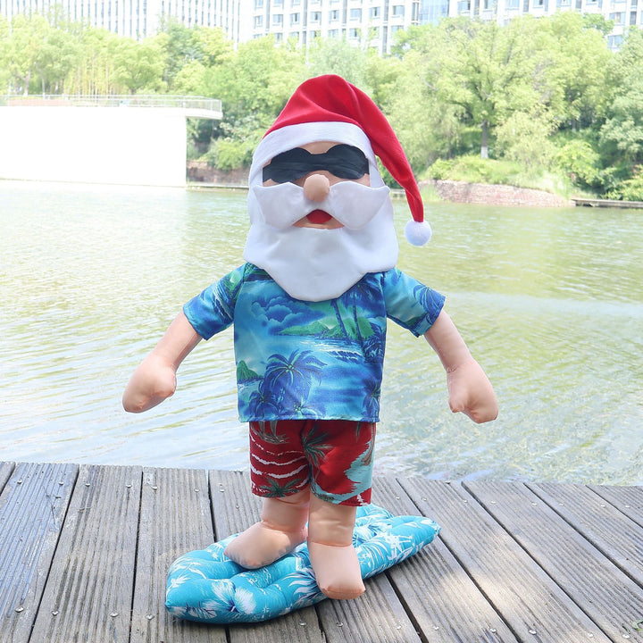Funnier Santa Surfer Figure