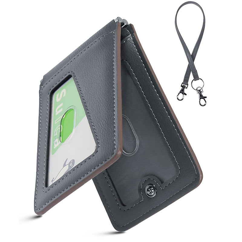 Secure Zippered Leather Cardholder Bowlift