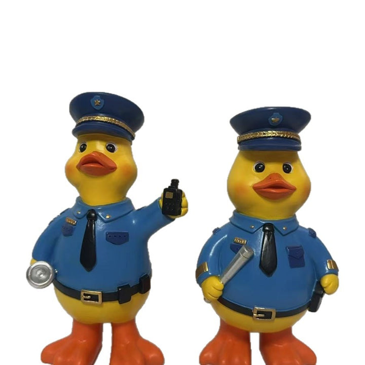 Funny police duck figure Bowlift
