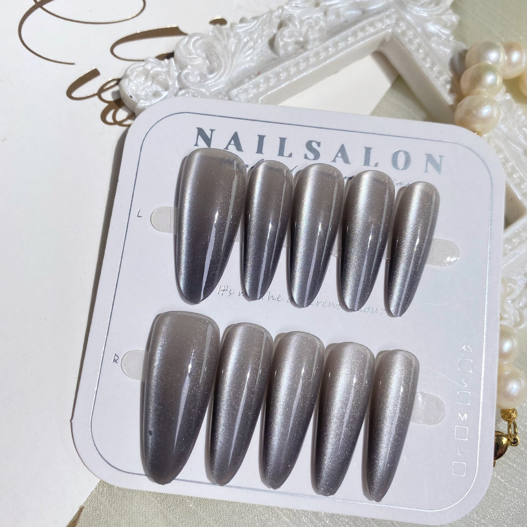 Glossy Gradient Press-On Nails