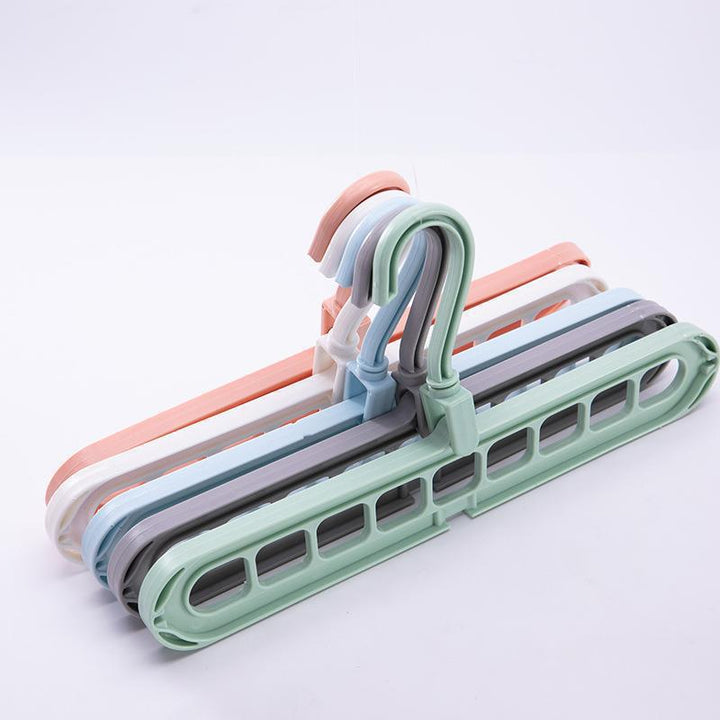 Slim Space-Saving Multi-Slot Trouser And Scarf Organizer Hanger