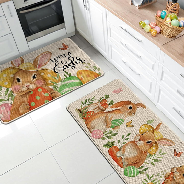 Children's Easter-Themed Kitchen Floor Mat Bowlift