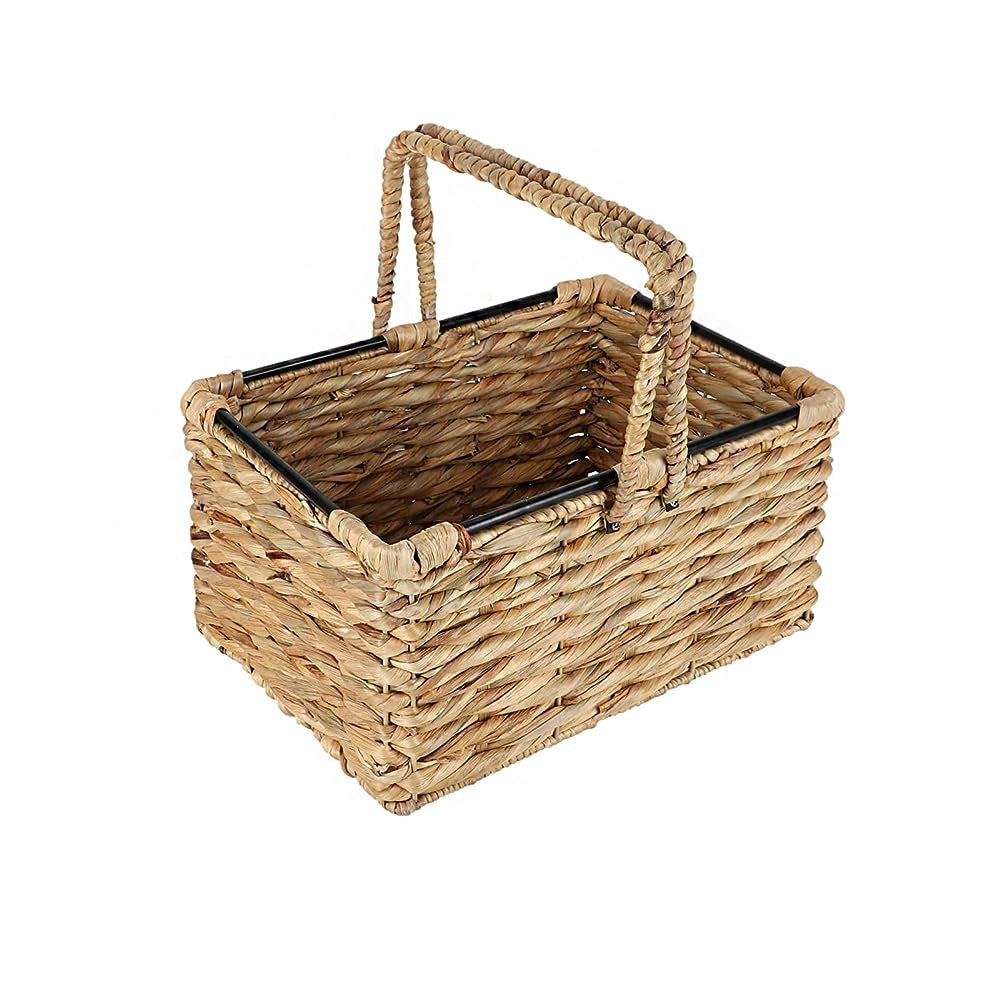 Eco-Friendly Fabric-Lined Storage Basket Bowlift