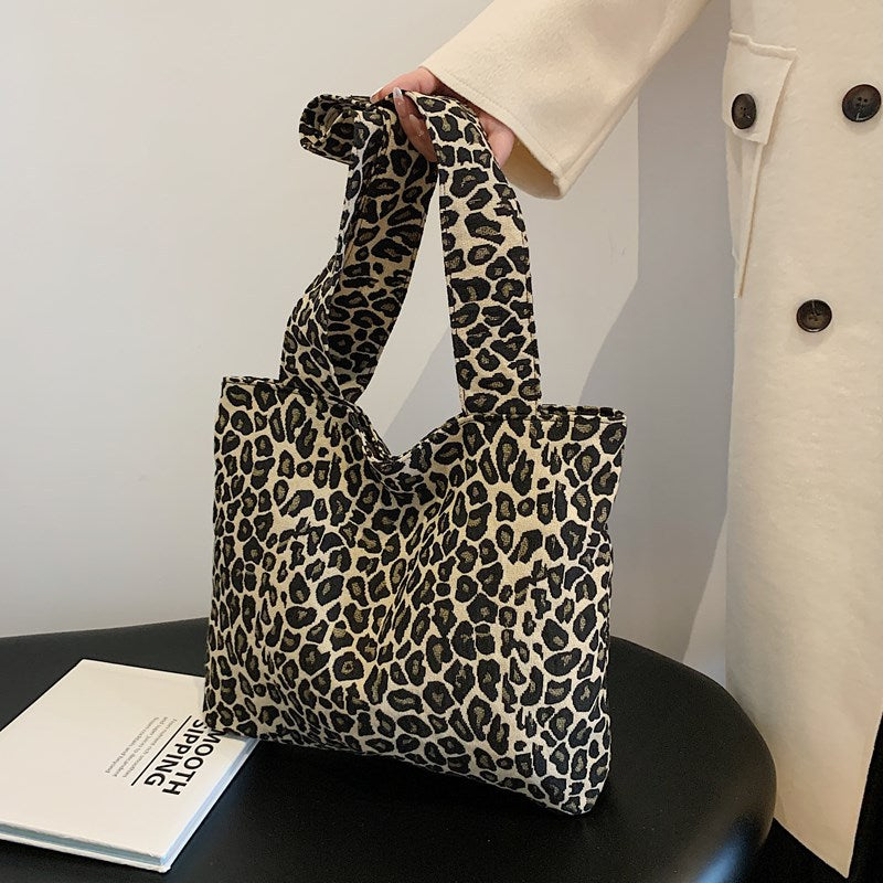 Stylish Animal Print Tote Bag Bowlift