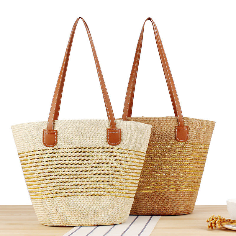 Beach bag with modern stripe design Bowlift