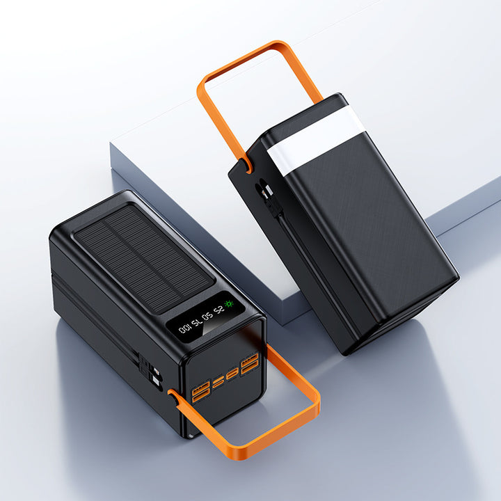 Portable solar power bank with LCD display and fast charging function Bowlift
