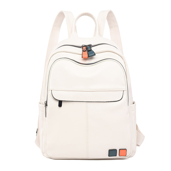 Leather Multi-Compartment Backpack Bowlift