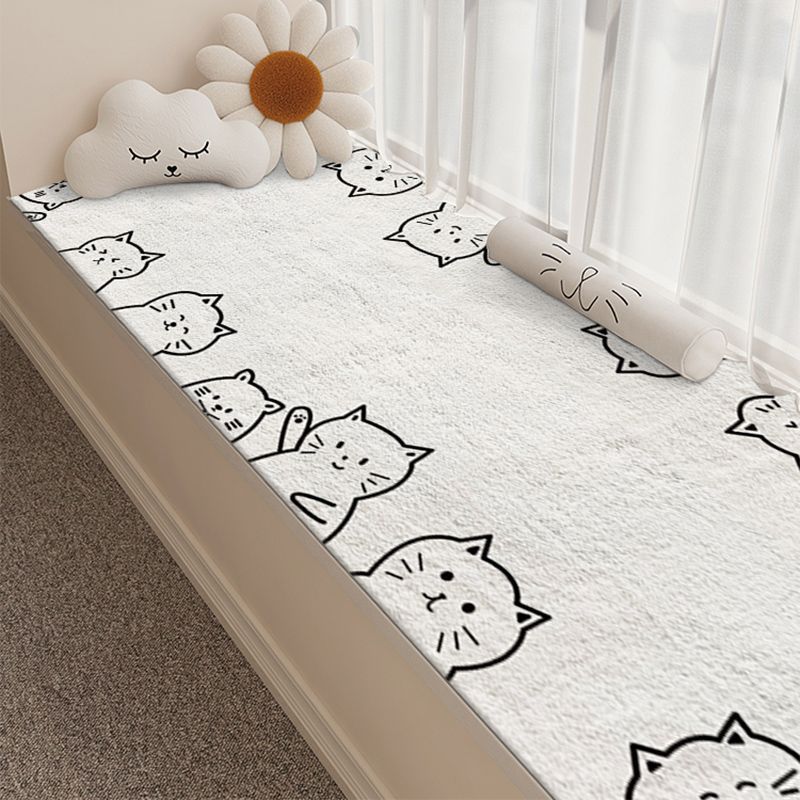 Cute Cat-Themed Plush Bath Mat Bowlift