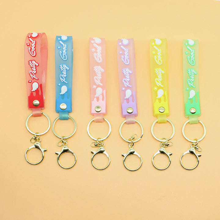 Unisex keychain made of high-quality silicone with playful design Bowlift