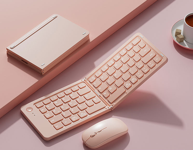 Foldable Bluetooth Keyboard and Mouse Combo Bowlift