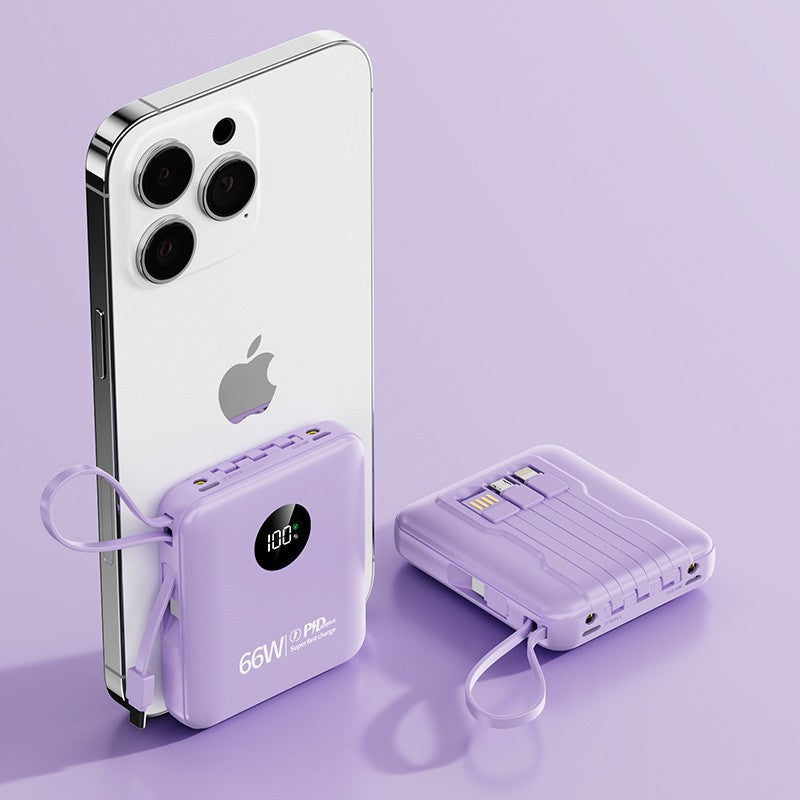 Portable power bank with smart charging and LCD display Bowlift