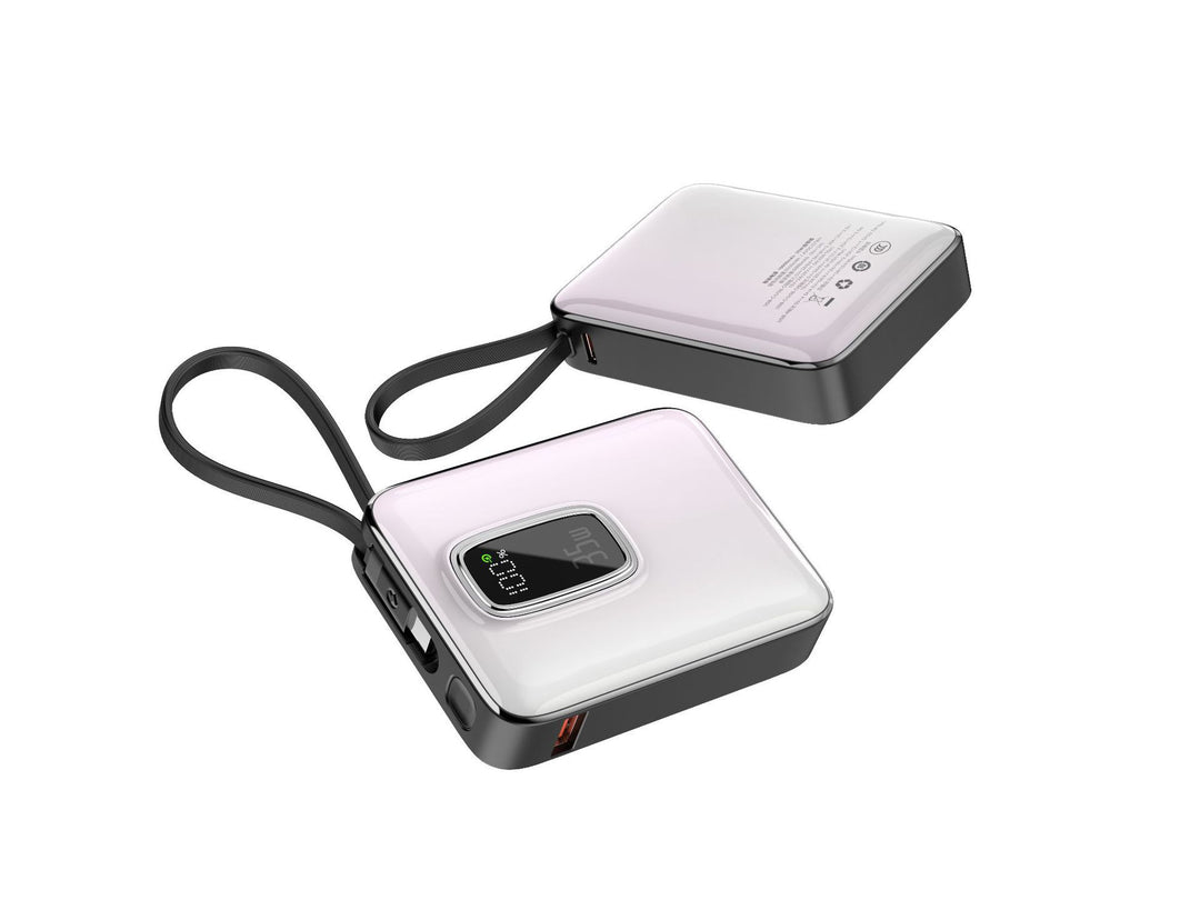 Portable power bank with integrated LED display and fast charging function Bowlift
