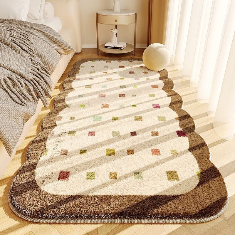 Plush Scalloped Decorative Area Rug Bowlift