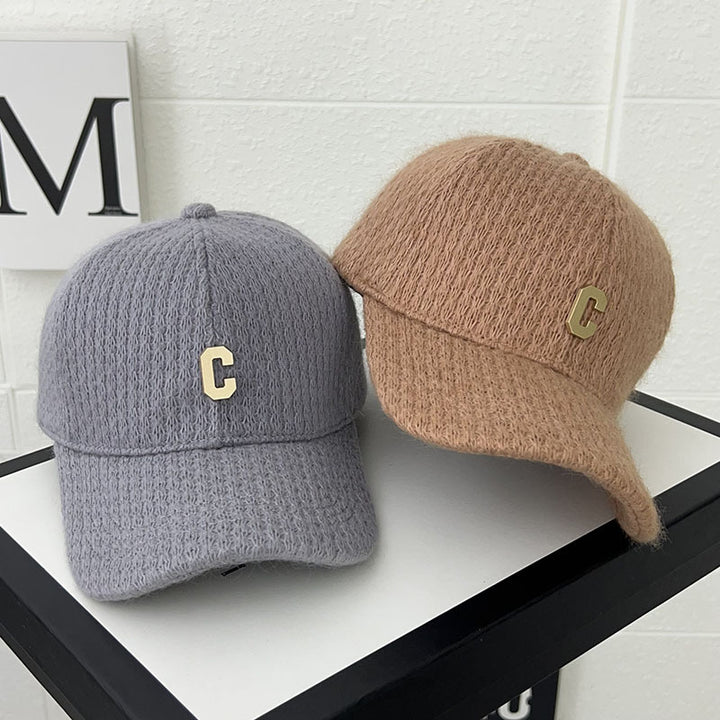 Women's Cozy Knitted Baseball Cap Bowlift