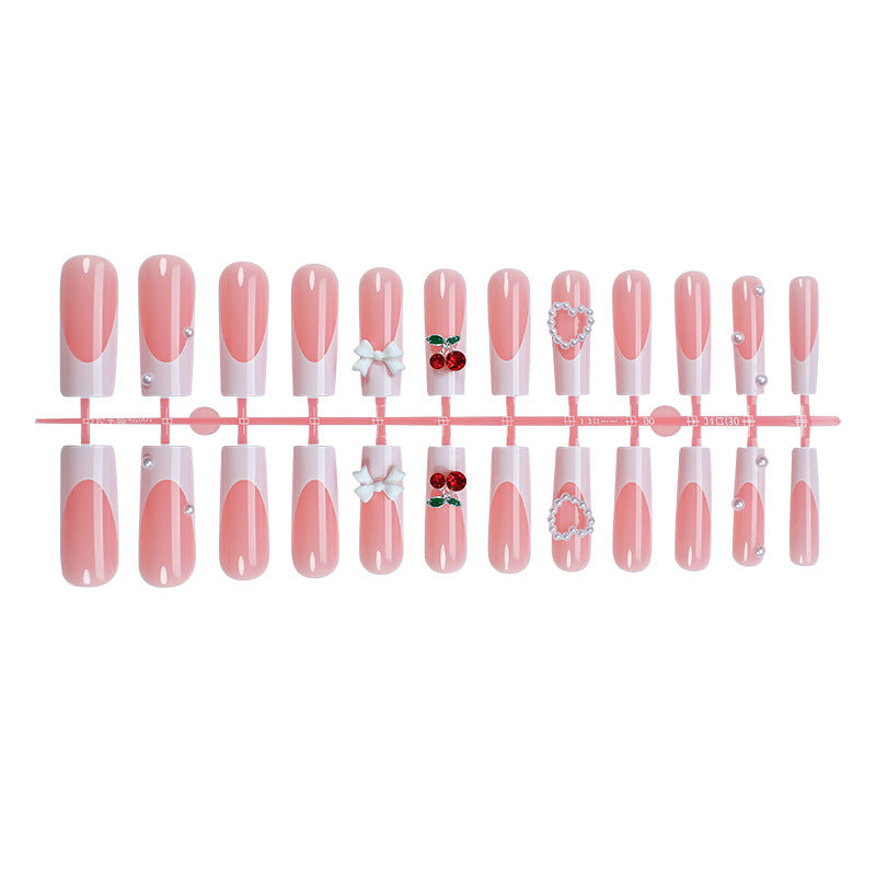 Glamorous artificial nails with 3D decorations Bowlift