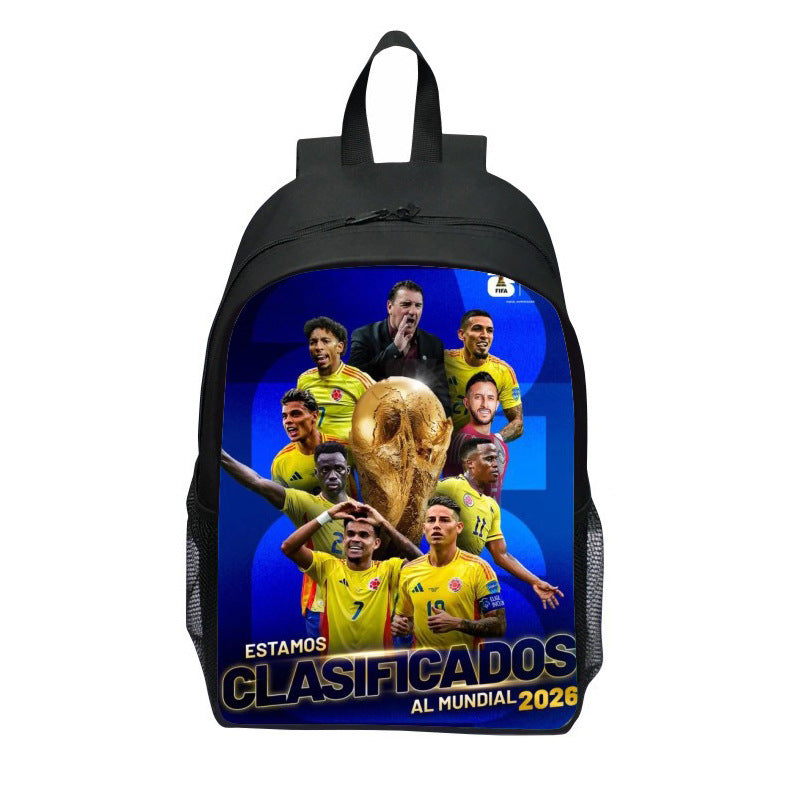 Backpack with Striking Sports Motif Bowlift