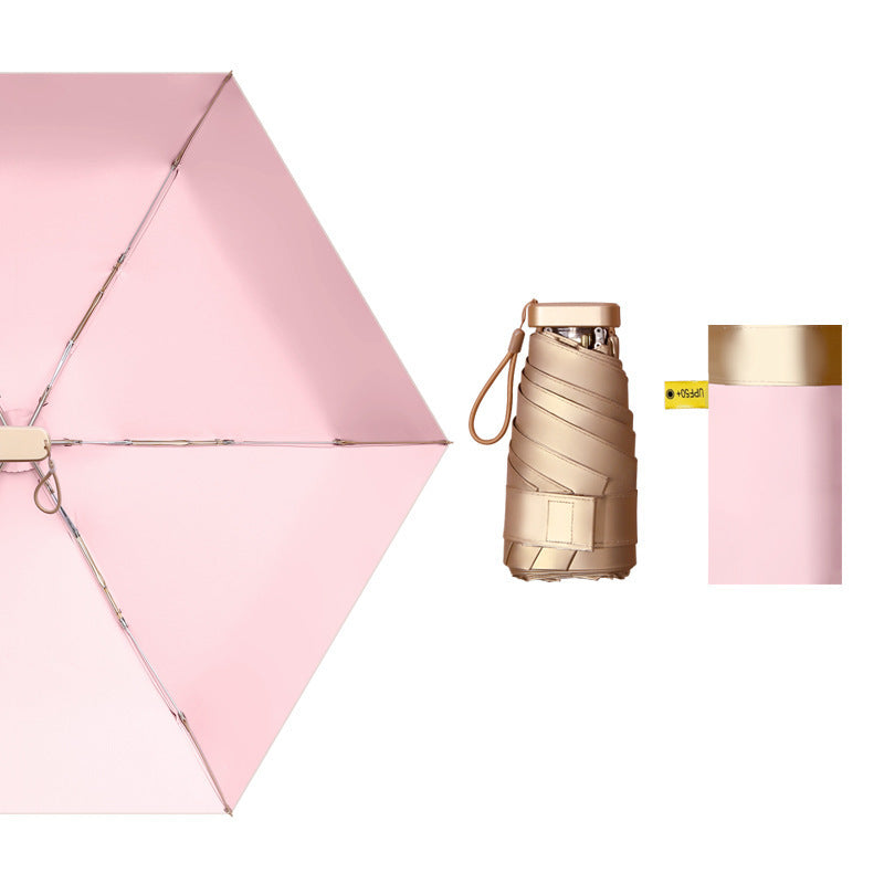 Women's foldable and stylish umbrella with integrated bottle holder Bowlift