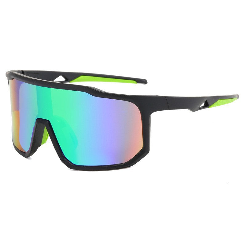 Ladies sporty racing sunglasses with wide field of view and modern mirrored lenses Bowlift