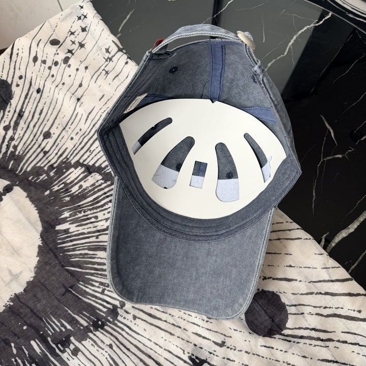 Women's Casual Distressed Cotton Baseball Cap Bowlift