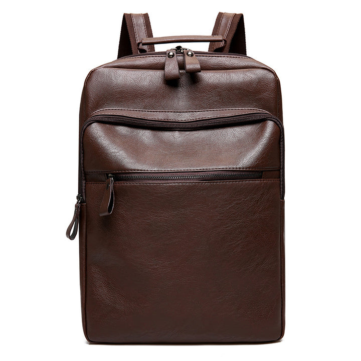 Sleek Leather Laptop Backpack Bowlift