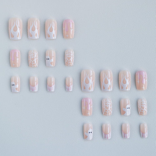 Haunted Ghost-Themed Nail Art Set