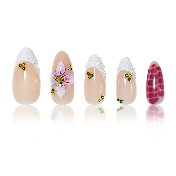 Elegant Floral Design Nail Wraps Bowlift