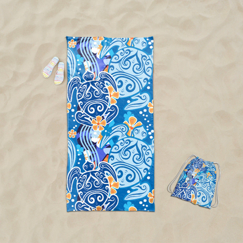 practical beach towel with integrated tote bag design Bowlift