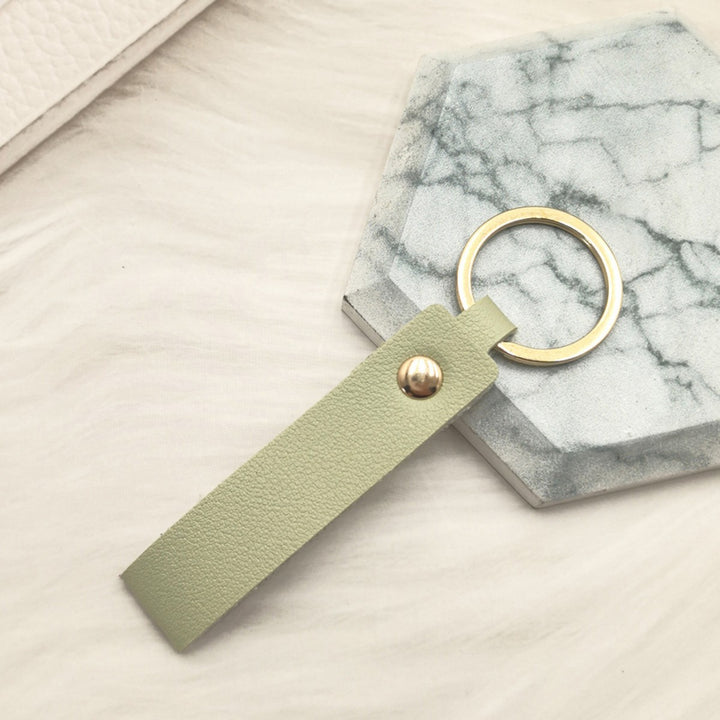 Unisex keychain with elegant artificial leather design Bowlift