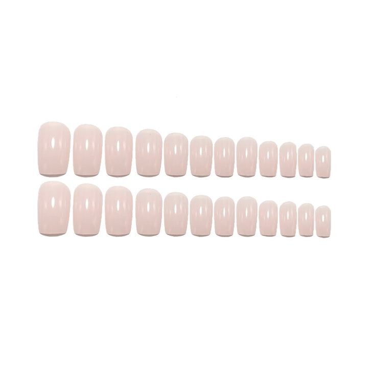 Artificial nails in elegant nude look Bowlift