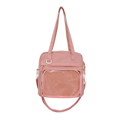 Practical Tote Bag with Transparent Viewing Window Bowlift