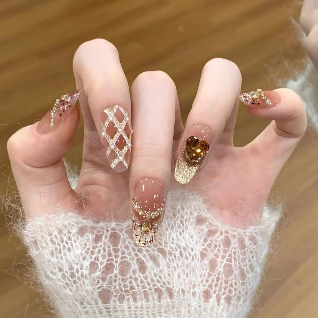 Elegant Glossy Gel Nail Extensions