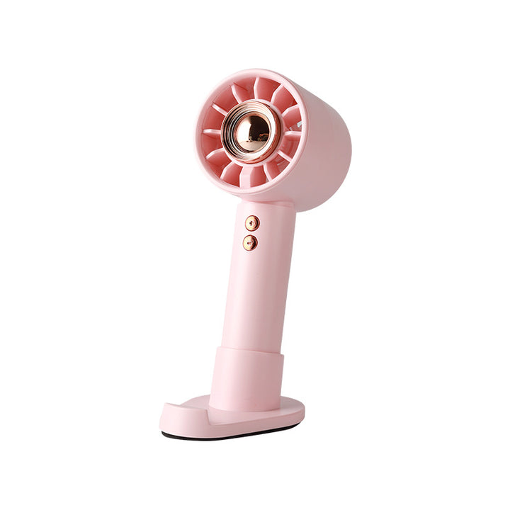 Women Portable Handheld Fan with Integrated Stand Bowlift