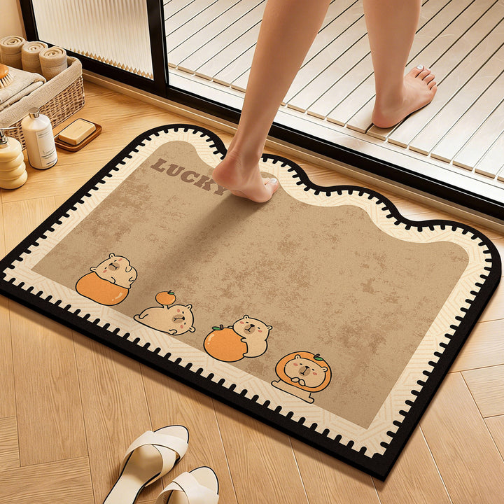 WoCute Cartoon Bath Mat Bowlift
