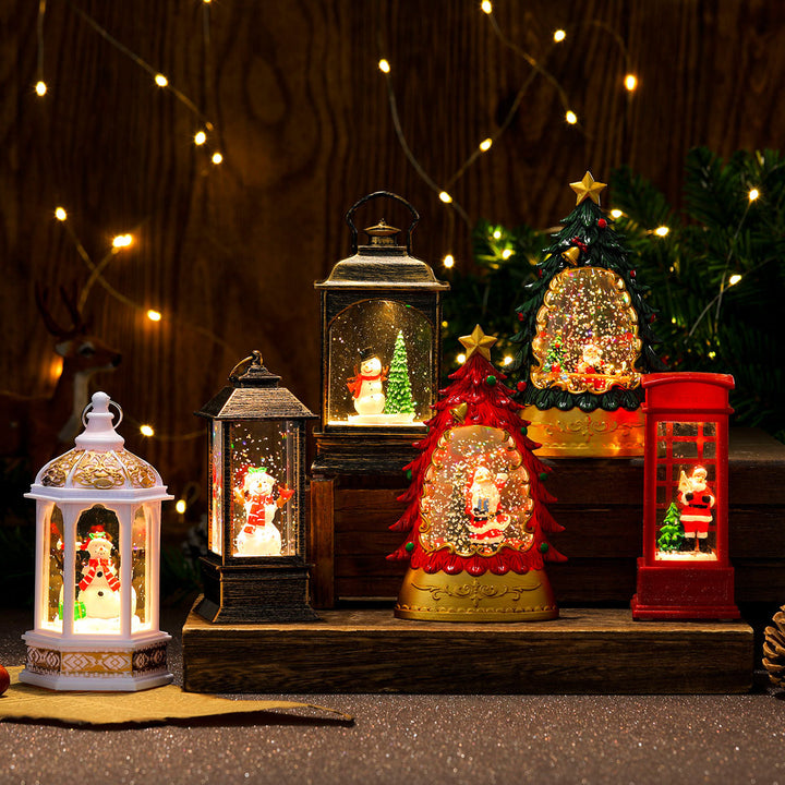 Decorative Light-Up Christmas Telephone Box Bowlift