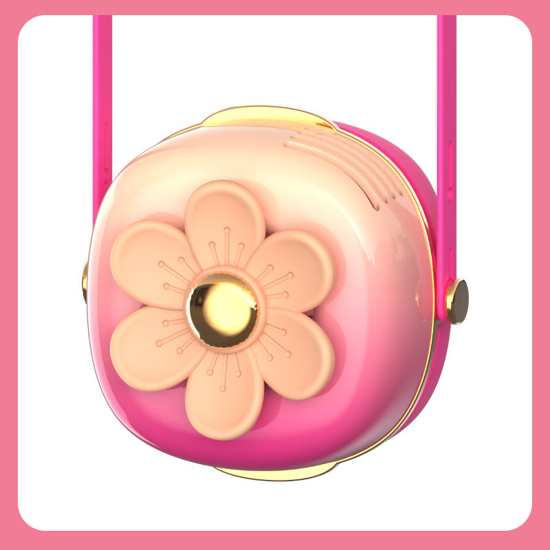 Ladies Portable Fan Lamp in Flower Design Bowlift